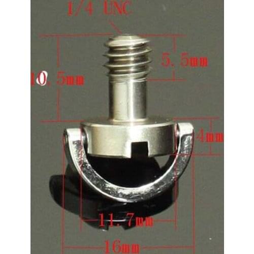 New 1/4"-20 D-Ring Screw For Camera Tripod and Quick Release plate 5D2 5D3 7D FF system