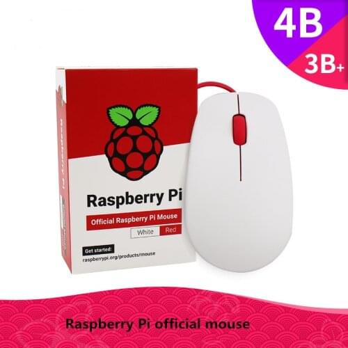 Raspberry Pi official mouse Raspberry Pi mouse supports 4 generations 4B/3B+/3B Without keyboard