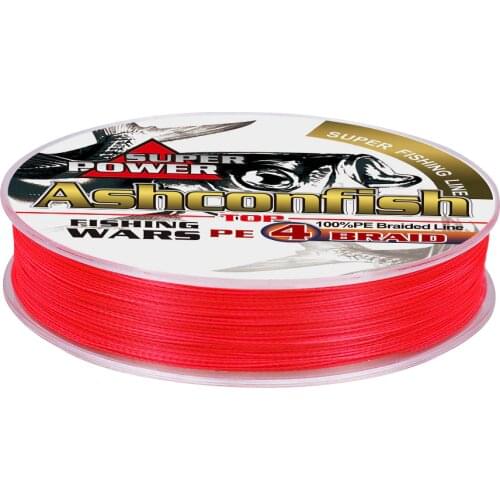 Braided fishing line pe 100M 300M color never come off red 4 Strands thread fishing cord 2-100LBS 0.06-0.55mm super rope sea