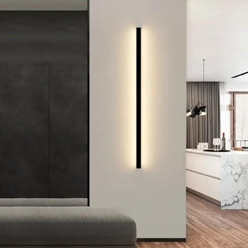 1.5M simple wall lamp strip led room bed atmosphere lamp bedroom living room background wall lamp
