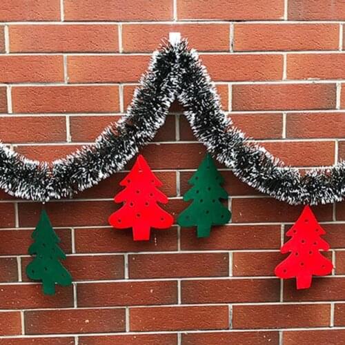 Xmas Tree Hanging Pine Garland Charming DIY PVC Christmas Artificial Pine Wreath Home Decor
