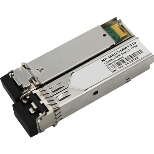 With DDM Function155Mb/s SFP Transceiver Multi Mode duplex LC connector 2km 850nm/1310nm