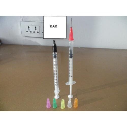 20 sets 1mL/CC plastic Liquid Dispenser Manual Syringe+5 Pcs black tip cap+0.5 inch needle tip (25G,27G,30G,32G 34 G) x 5 pcs