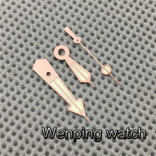 Super Green Luminous C3 Rose Gold Watch Hands Fit NH35 NH36 Movement