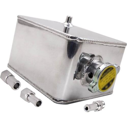 2.5 L Aluminium Alloy Water Coolant Radiator Universal Expansion Bottle Overflow