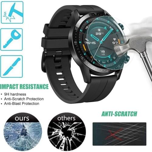 9H Tempered Glass Screen Protector for Huawei Watch GT2 46mm 42mm Full Cover Clear Protective Film Guard Smartwatch Accessories