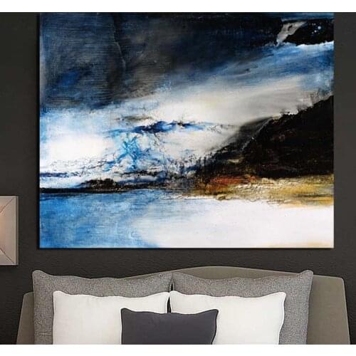 Zao Wou Ki Classic Abstract Wall Art Canvas Painting Posters Prints Modern Painting Wall Picture For Living Room Home Decoration