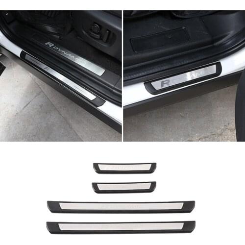 Car Door Sill Protector Threshold Scuff Plate Welcome Pedals Cover Trim For Land Rover Discovery Sport 2020
