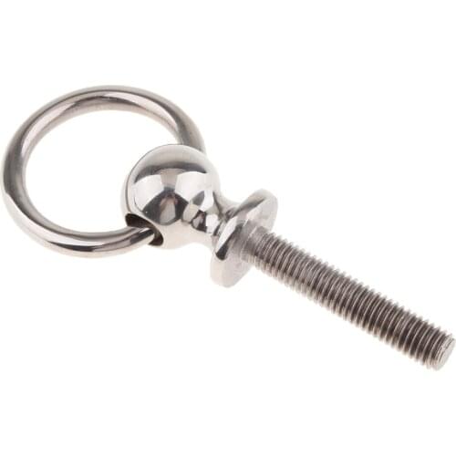 1/4 inch Ring Handle Locking Pin Ball Lock Pin for Boat Bimini Top Deck