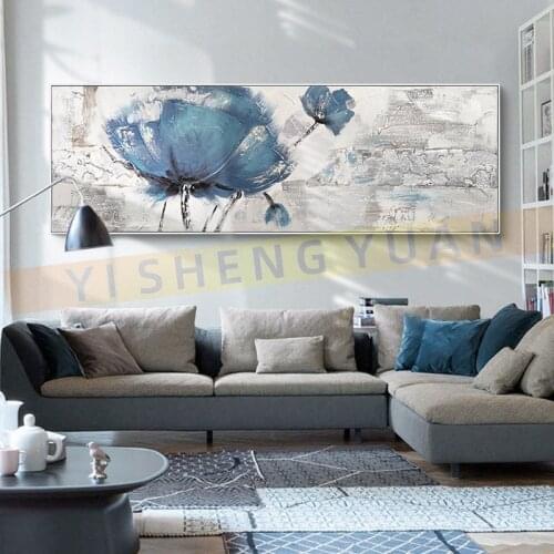 100% Hand Painted Artwork Knife Flower Abstract Oil Painting Wall Art Home Decoration Picture Hand Painting On Canvas Unframed