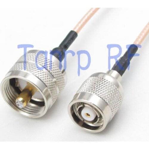 20inch UHF male plug to RP TNC male RF adapter connector 50CM Pigtail coaxial jumper cable RG316 extension cord