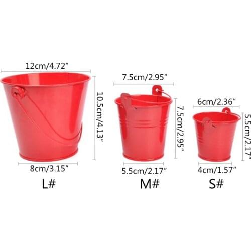 594C Mini Metal Bucket Candy Box Wedding Party Souvenirs Gift Pails Desktop Storage Barrels Kids Toys Office Decoration