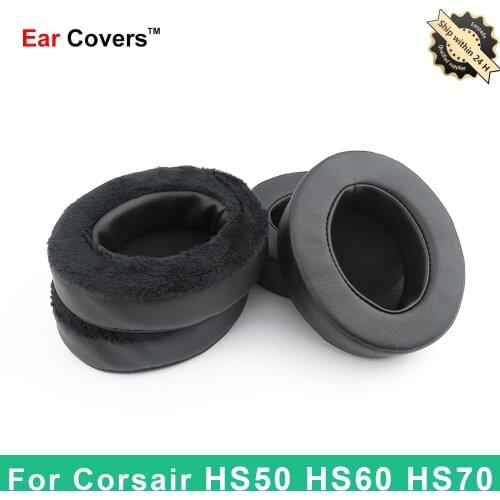 Earpads For Corsair HS50 HS60 HS70 Headphone Replacement Earcushions Parts Accessaries Velvet