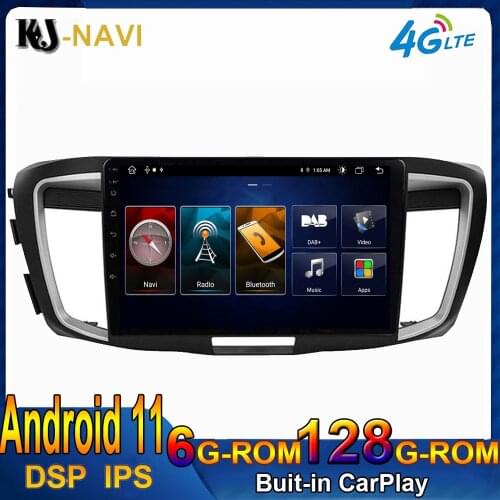 4G Carplay Android 11 Car Radio multimedia video player For Honda Accord 9 2013 2014 2015 navigation GPS audio 2 Din