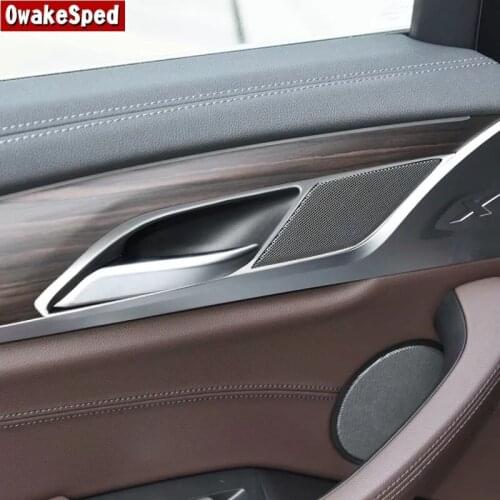 Car Styling Auto Accessories For BMW X3 G01 2018 LHD Interior Door Armrest Handles Decoration Cover Doorknob Frame Trim Sticker