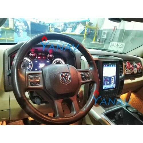 Vertical 10.4 inch Screen car stereo Car GPS Navigation with Android system multimedia player For-dodge ram 2011 with ram 4+46GB