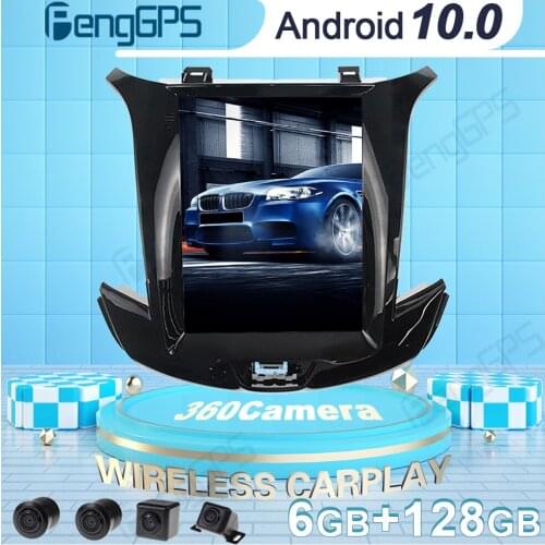 360 Camera Car DVD Player GPS Navigation For Chevrolet Cruze 2015-2018 Tesla Style Android Radio Car Stereo Multimedia Headunit