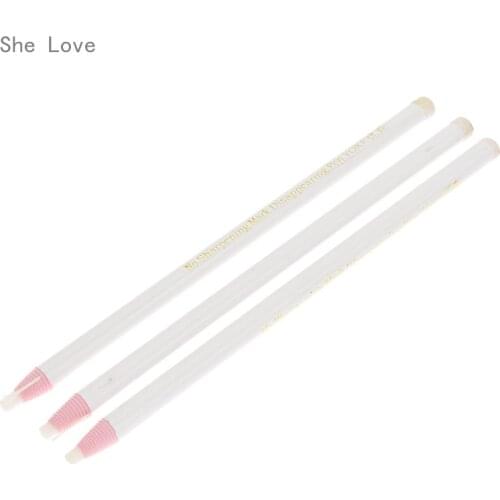 Chzimade 3pcs Cut-free Tailors Chalk Pencils Fabric Marker Disappearing Marker Craft Garment Pencils Sewing Tools