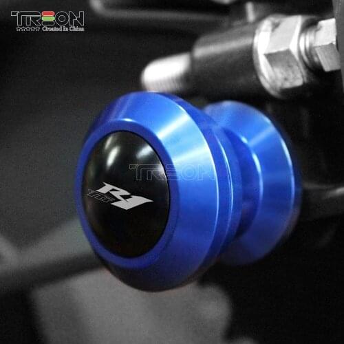 For YAMAHA R1 6mm 1999-2018 Motorcycle Accessories Swingarm Spools Slider CNC Aluminum Swing Arm Stand Screws