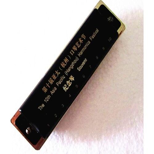 Blues Harmonica 10 Holes Diatonic Harmonica Easttop T008S The 10th Asia Pacific Harmonica Festival Souvenir Mouth Organ Blues