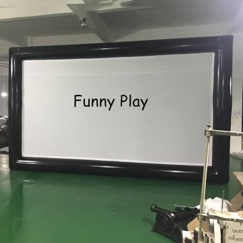 Giant inflatable movie screen large inflatable TV projector screen with free shipping for outdoor car film