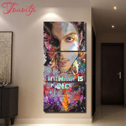3 pcs/set,DIY 5d Diamond Painting Prince Poster street,Diamond Embroidery Cross Stitch needlework Rhinestone Home Decor mosaic
