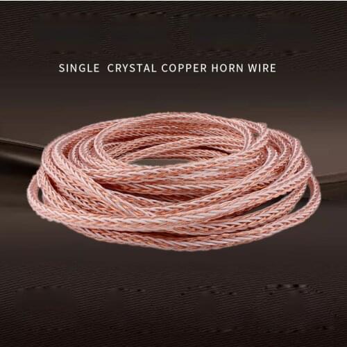 Per Meter HIFI 8TC 7N OCC Pure Copper Speaker Cord Hi-End Audio Speaker Wire Loudspeaker amplifier CD Cable