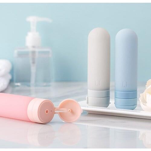 3colors/set Xiaomi Travel Silicone Bottle Set Portable 50ml Shampoo Container ABS Detachable Accessories For Travel