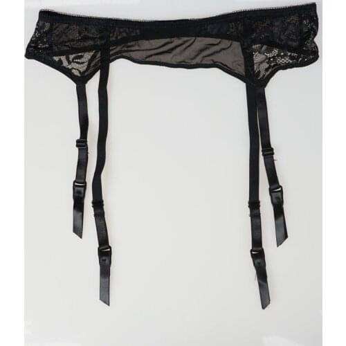 New fashion Plus Size Sexy Black Garters Belts Flowery Lace Belts for Stockings Female/women/lady Suspender Garters Belts S743
