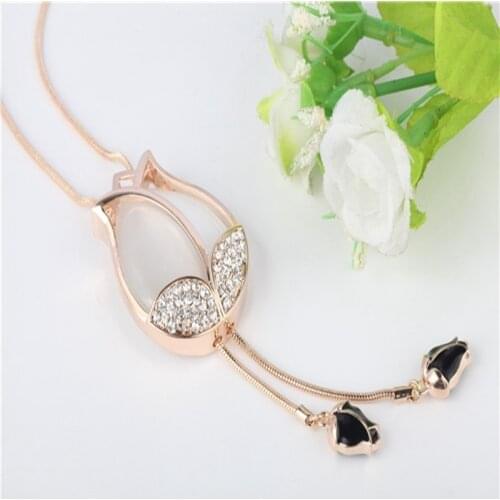 New Jewelry Yellow Gold Filled Womens Fashion Wild Necklace