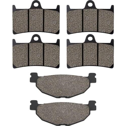 Cyleto Motorcycle Accessory Front and Rear Brake Pads for Yamaha XP500 Tmax XP 500 T-Max 2009 2010 2011