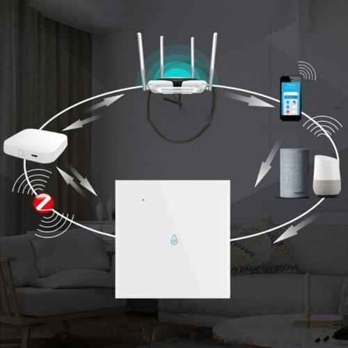 TUYA Zigbee Water Heater Switch 20A Smart Touch Wall Timing Switch Accessories Remote Control Work With Google Home And Alexa
