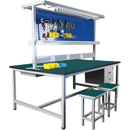 Custom Industrial Aluminum Workshop Folding Table Wooden Workbench