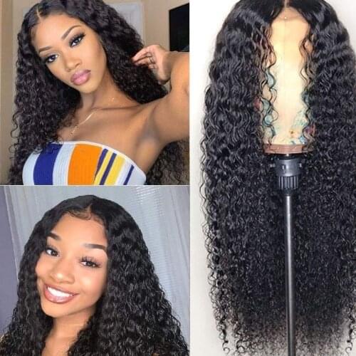 Uneed Brazilian Water Wave Lace Wigs for Black women 13X4 Lace front wig 4*4 Lace closure humen hair Remy hair
