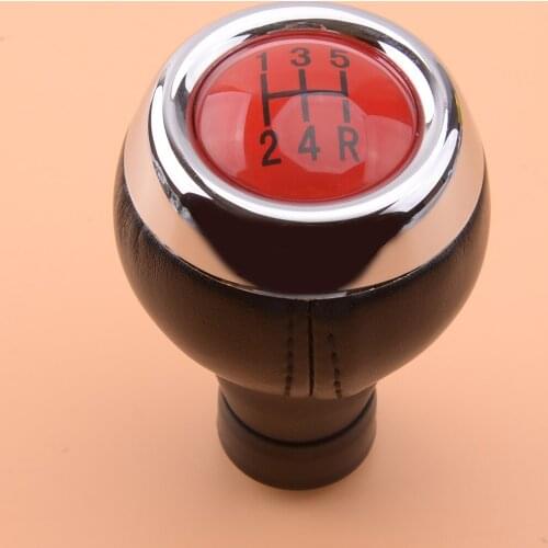 Beler 5 Speed Car Red Top Manual Gear Shift Knob Shifter Head Fit For Mini Cooper R55 R56 R57 R58 R59 R60 R61