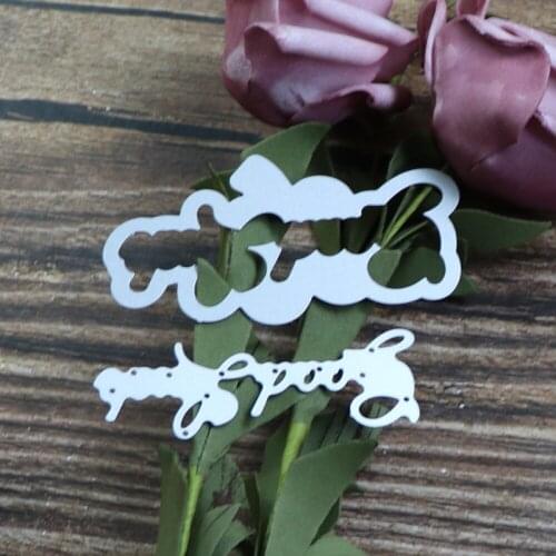 DIY Good Luck Word Metal Cutting Dies Stencils Embossing Photo Album Paper Card Crafts Scrapbooking New Arrival 2021