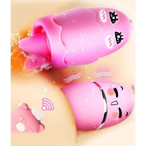 Silicone Nipple Sucking Blowjob 20 Speeds Vagina Vibrator Oral Clitoris Stimulator Tongue Sex Toy for Woman Adult Secret Package