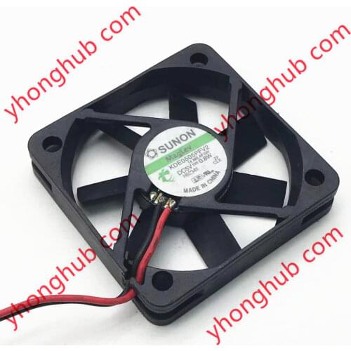 SUNON KDE0505PFV2 Server Cooling Fan DC 5V 0.8W 50x50x10mm 2-wire