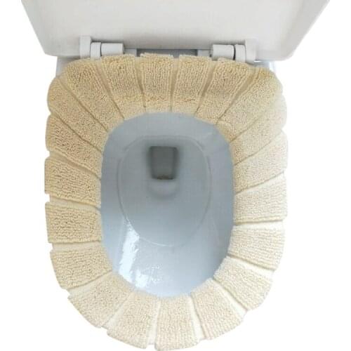 Universal Toilet Seat Cover Lithe Warm Thickening Coral Fleece Cushion Washable STTA889