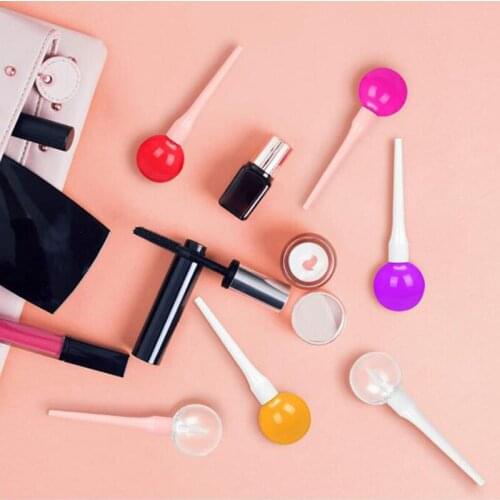 Funny Lollipop Light-Bulb Shape Empty Refillable Lips Balm Bottle Clear Lollipop Lip Gloss Tube DIY Cosmetics Container 6ml/10ml