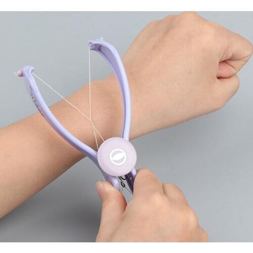 Women Hair Removal Epilator Mini Facial Hair Remover Spring Threading Face Defeatherer for Cheeks Eyebrow DIY Makeup Beauty Tool