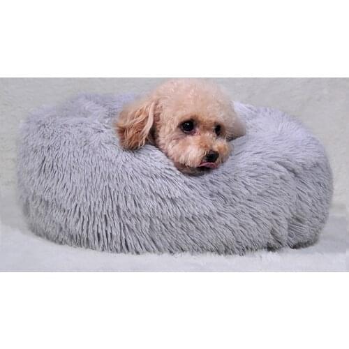 Winter Warm Pet Bed Kennel Dog Round beds Cat Sleeping Bag Long Plush Puppy Cushion Cat House Dog Mat Dog Bed