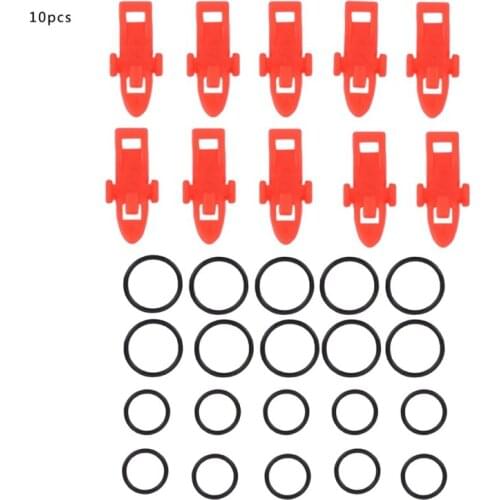 10pcs/batch fish hook feeding rack with rubber ring fishing fixed bait portable fishing accessories fihsing hook hold accessory