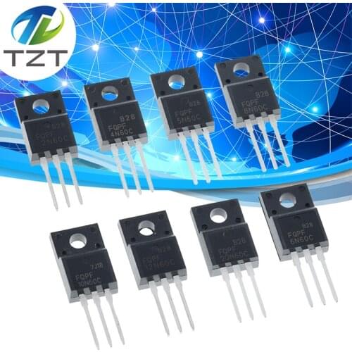 10pcs Fqpf2n60c Fqpf4n60c Fqpf5n60c 2n60c Fqpf6n60c Fqpf8n60c Fqpf10n60c Fqpf12n60c Fqpf20n60c Transistor To-220f To220f