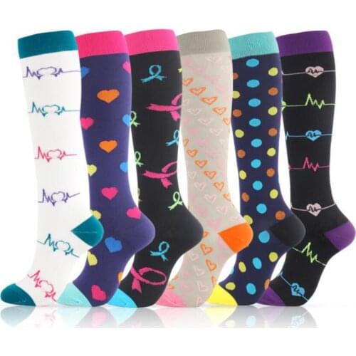 24 Style Compression Socks Women & Men Best Running, Athletic Sports Crossfit Flight Travel Nurses Running Athletic Stocking
