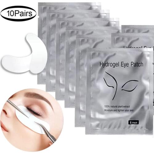 5 / 10Pairs Hydrogel Patches Lash Extension Eye Stickers Grafting Eyelash Under Eye Pads Eyelashes Extension Lashes Tools Makeup