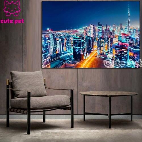5D Diy Diamond Painting City building Diamond Embroidery Sale Full Square Round Drill natural scenery Diamond Mosaic Home Decor