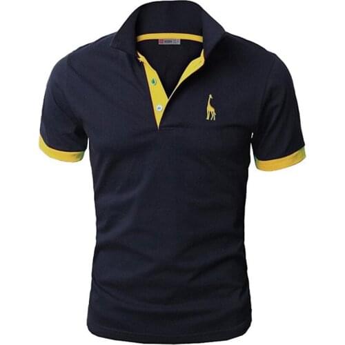 BeckyWalk Short Sleeve Polos For Men