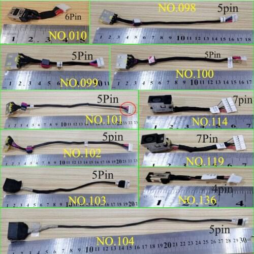 ChengHaoRan 1pcs DC power jack harness plug in cable for lenovo/ACER/DELL/Samsung/Toshiba/Asus/HP/Sony Cable Adapter Connector
