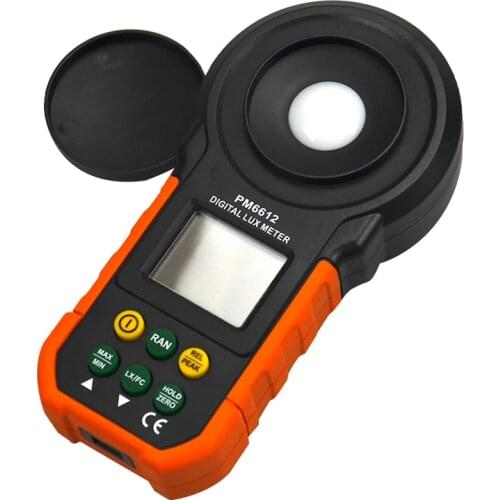 PM6612 Digital Luxmeter 200,000 Lux Light Meter Test Spectra Auto Range Hot Worldwide Light Illuminance Measuring